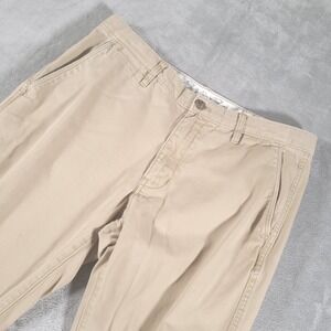 Eddie Bauer Chinos Mens 35x32 Khaki Legend Wash Classic Fit Flat Front Pants